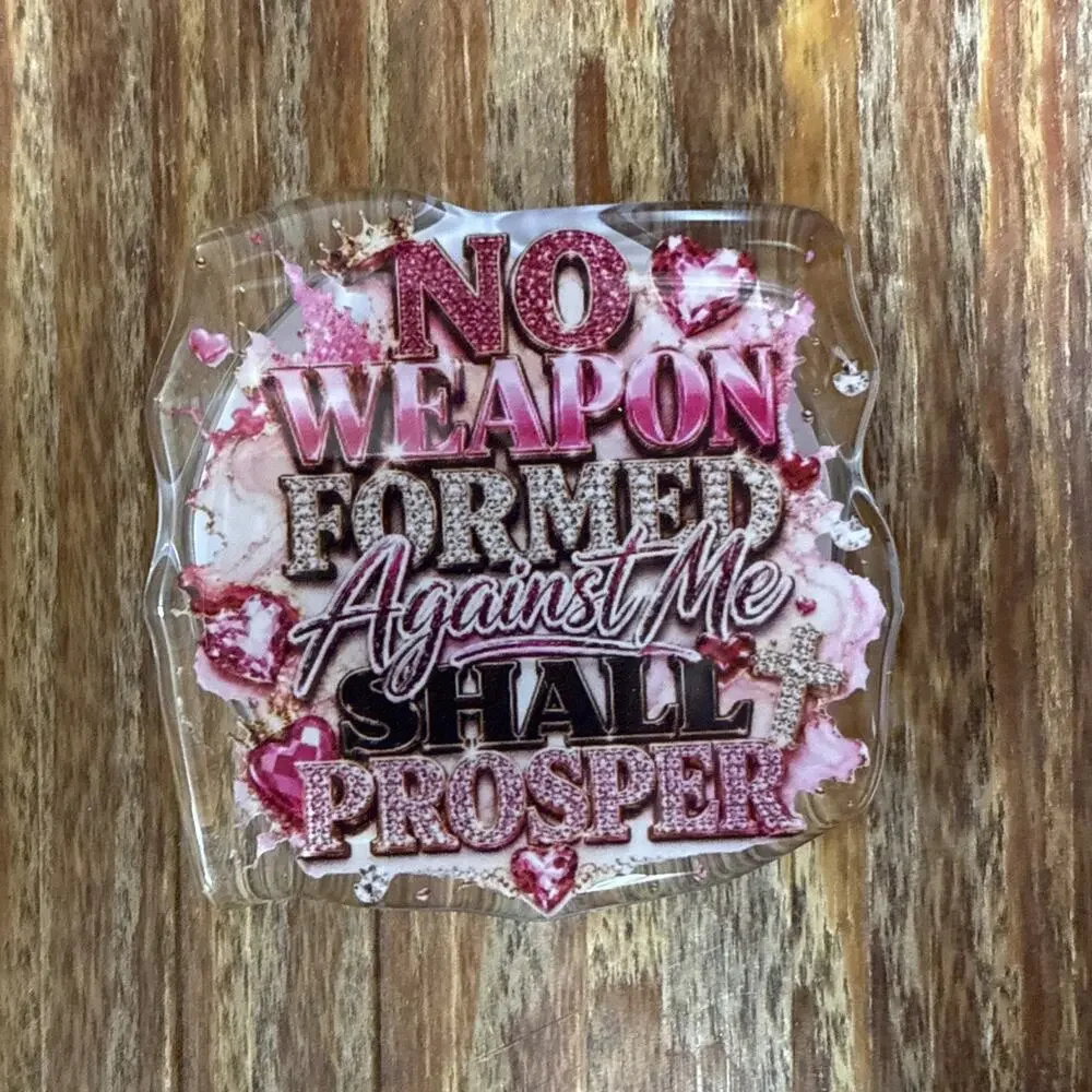Magnetic No Weapon Formed Against Me Shall Prosper Pop Up Phone Grip